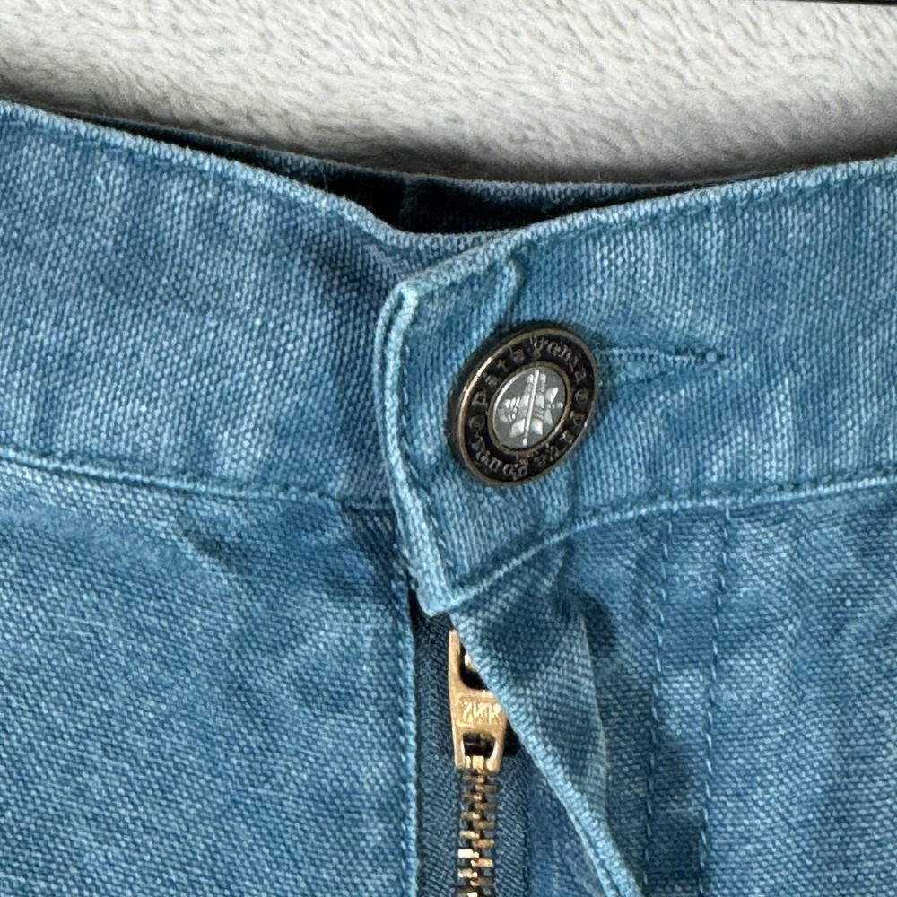 Patagonia High-Waist Denim-Look Blue Shorts - Picture 2 of 11